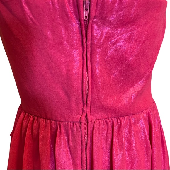 Fuscia, Pink Optimism midi dress. Super fun & the standout of the room. Sz 13/14 - Picture 7 of 8